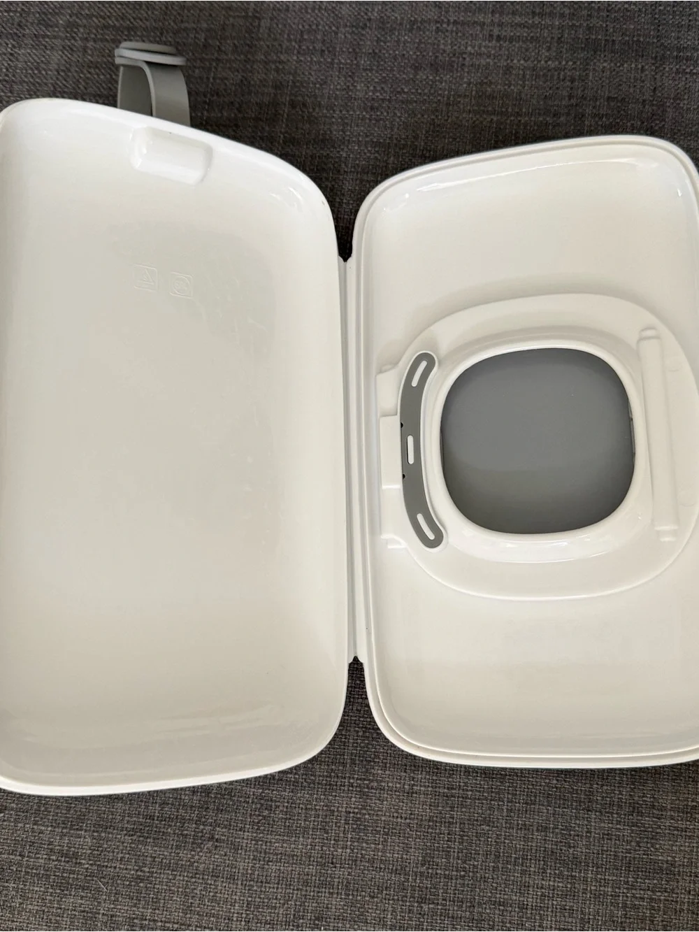 Oxo White and Gray Baby Wipes Case